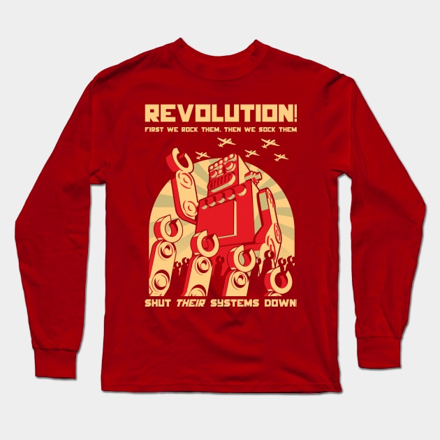 Robot Revolution Long Sleeve T-Shirt by Droidloot